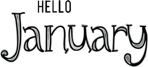 Hellojanuary January Enero Sticker January Calligraphy Png