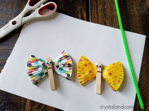 Butterfly Clothespin Craft For Preschoolers