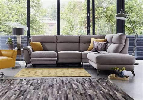 All our fabric corner sofas are crafted with your comfort in mind with their luxuriously deep cushioning. Contempo Fabric 3 Seater Chaise End Power Recliner Sofa in ...