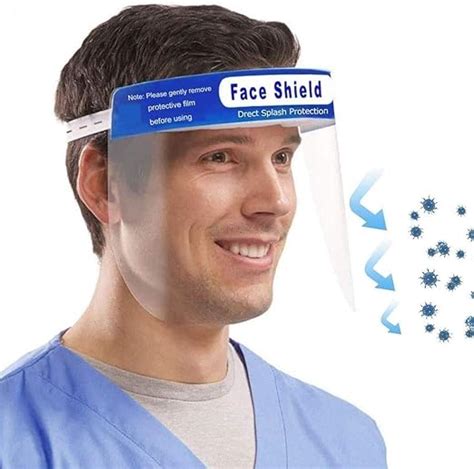 Saraf 3 Pcs Face Shield 3 Pcs 3 Layer N95 Mask Plastic Reusable