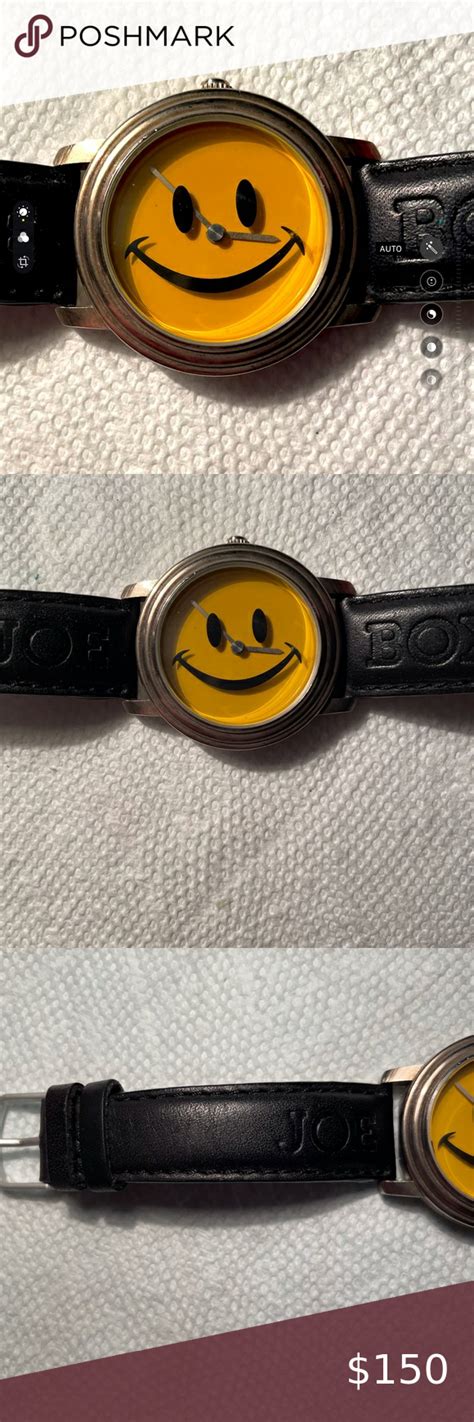 Joe Boxer Vintage Smiley Face Wrist Watch 1995 Joe Boxer Wrist