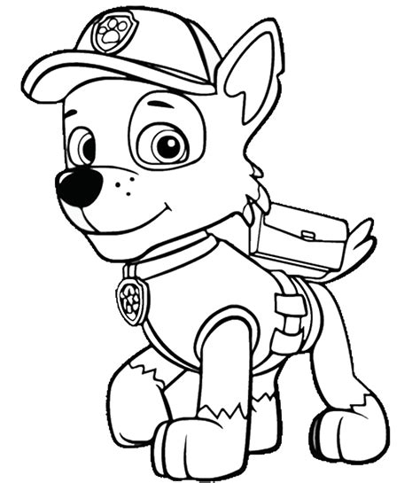 Printable and coloring pages of paw patrol. Paw Patrol - Free Colouring Pages