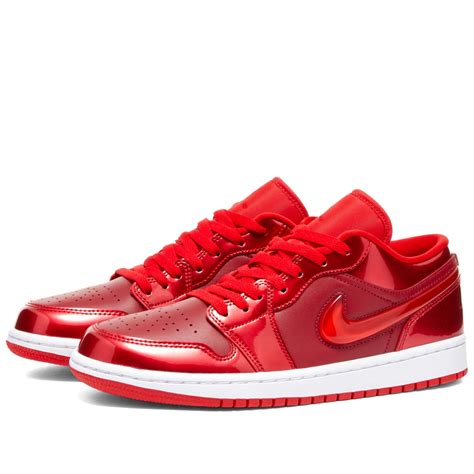 Air Jordan 1 Low Se W Pomegranate Red And White End