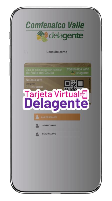 Tarjeta Virtual Delagente Comfenalco Valle Delagente