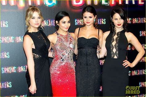 Selena Gomez And Rachel Korine Spring Breakers Madrid Premiere Photo