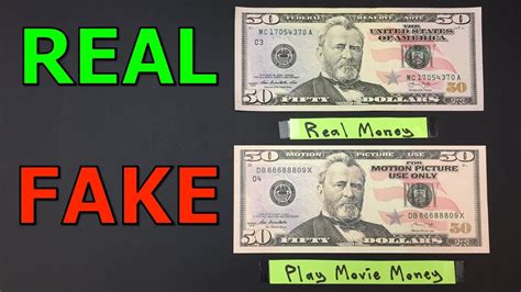 Visually great and look and feel exactly like the real money bills. Real Money vs Prop Money!!! - YouTube