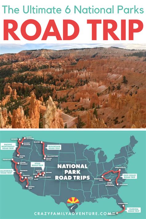 6 Epic National Park Road Trip Ideas Maps Included National Park
