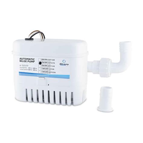 En av de få allvarliga anmärkningarna vid besiktningen i september var att den automatiska länspumpen inte fungerade. Automatisk Länspump 750 GPH 12V - Albin Tec Marin