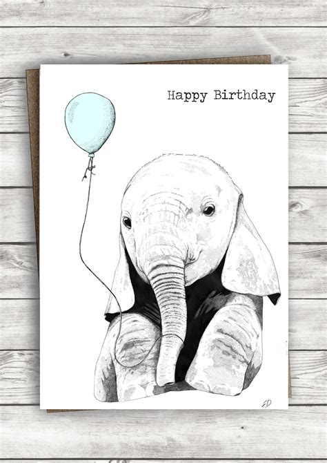 Pack Of 6 Animal Birthday Cards Cute Birthday Card Pack Etsy