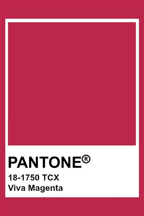 Pantone 18 1750 Tcx Viva Magenta Color Of The Year 2023 Pantone