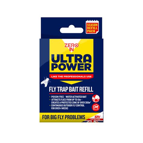 Zero In Ultra Power Ultimate Outdoor Fly Trap Refill Refill X Twin Pack