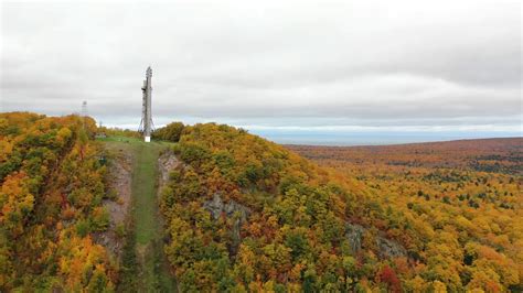 Fall Foliage At Copper Peak Michigan Youtube