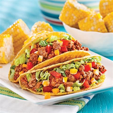 Tacos au bœuf haché