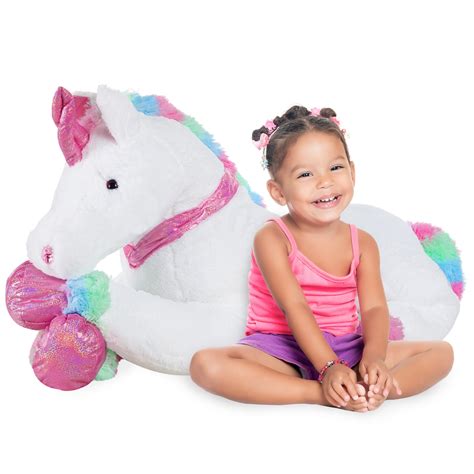 Best Choice Products 52in Kids Extra Large Plush Unicorn Life Size