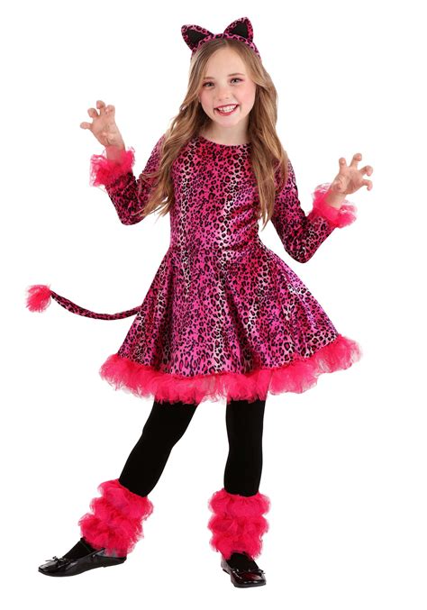 Prancing Pink Leopard Girls Costume