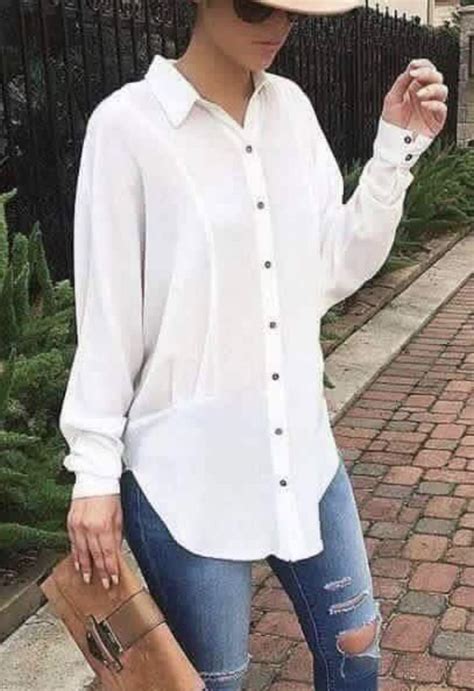 Pin De Jenny Erazo En Blusas En 2020 Camisa Blanca Manga Larga Ropa