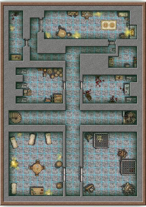 Basement Battlemap With A Printing Challenge Fantasy Map Dungeon My Xxx Hot Girl