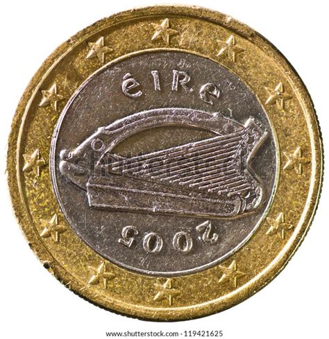 Irish 1 Euro Coin Obverse Showing Stock Photo Edit Now 119421625