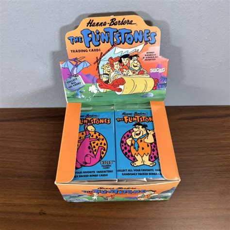 Flintstones 1993 Series 1 Trading Cards Hanna Barbera Sealed Pack X1 4