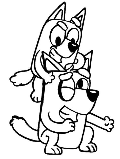 Bluey Coloring Pages Free Printable Coloring Pages
