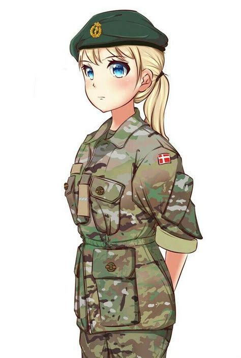 Anime Cute Army Girls Anime Female Girls With Guns Firearm Anime