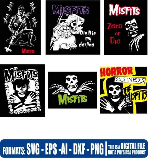 Misfits Pack 3 Music Rock Heavy Metal Post Punk Misfits Misfits