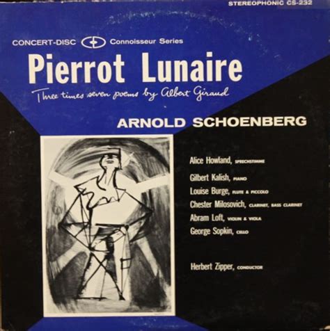Arnold Schoenberg Pierrot Lunaire Contemporary Classical The