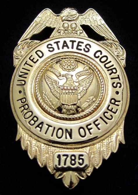 Us Federal Probation Officer Badge Current Issue Police Badge