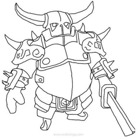 Hog Rider From Clash Royale Coloring Pages