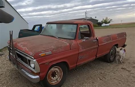 Rusty Old 1970 Ford F 250 No One Wanted Roars To Life After Sitting For