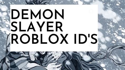 Demon Slayer Roblox Id S Part 1 YouTube