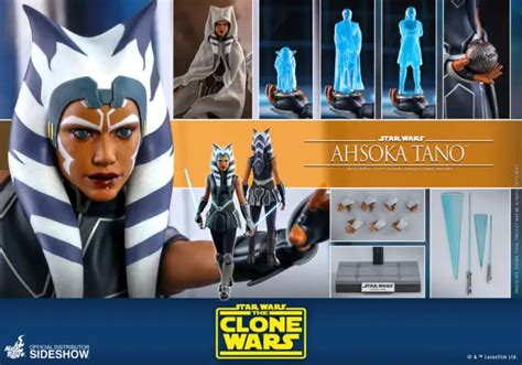 Hot Toys Star Wars Clone Wars Ahsoka Tano Sixth Scale Figure New In