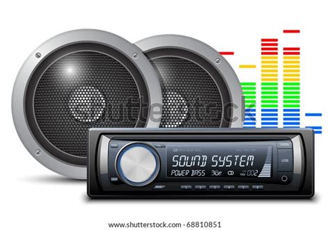 Car Audio Speakers Vector Illustration Stock Vector Royalty Free 68810851