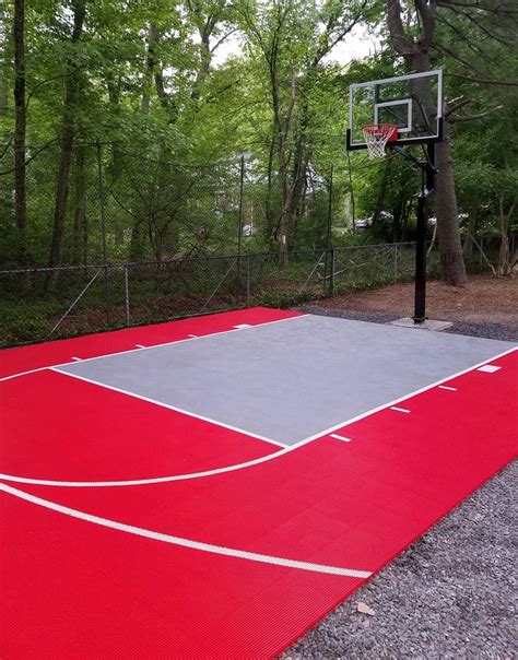 20 X 30 Basketball Court Dunkstar Diy Backyard Courts Backyard