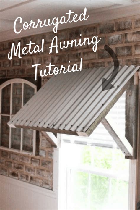 Corrugated Metal Awning Diy Two Paws Farmhouse Metal Building Homes