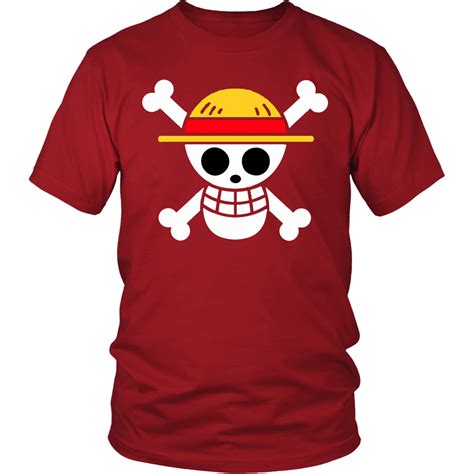 One Piece Anime Unisex Shirt Pirates Flag Logo Monkey D Luffy T Shirt