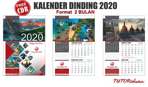 Download Desain Kalender Dinding 2020 Cdr Pics