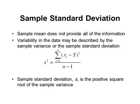 How To Calculate Standard Deviation Stats Haiper