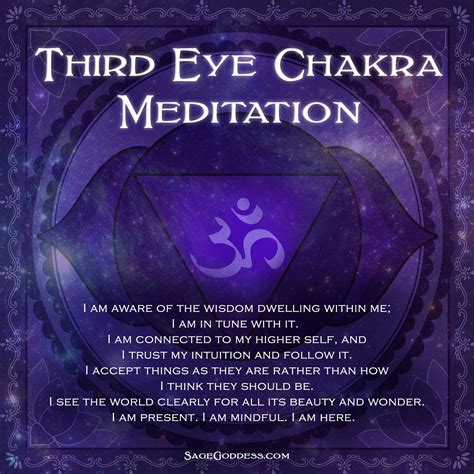 Power Up That Third Eye Heres Another Meditationmantra To Connect To