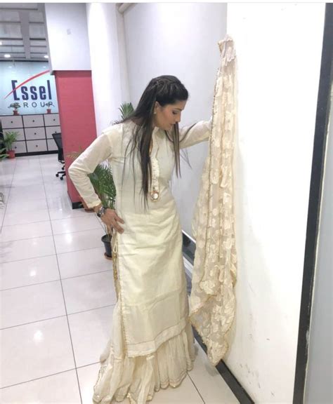 Pin By Niki On Patiala Suit Sapna Chaudhry Fashion Slip Dress Wedding Dresses Lace
