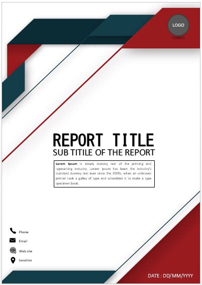 When there is an assignment cover page, instructors can easily sort out the assignments and grade them. Elegant red-blue cover page | Cover page template, Cover ...
