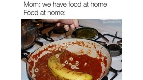 We Have Food At Home Meme Template