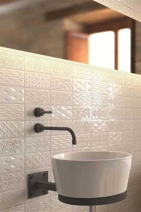 White Textured Patterned Subway Tile Trend 2019 Kitchen Tiles