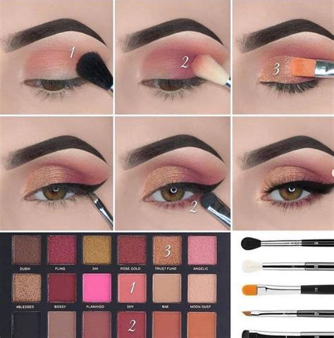 How To Draw Eyeshadow Makeup Tutorials Step By Step Lilyart Prom Eye