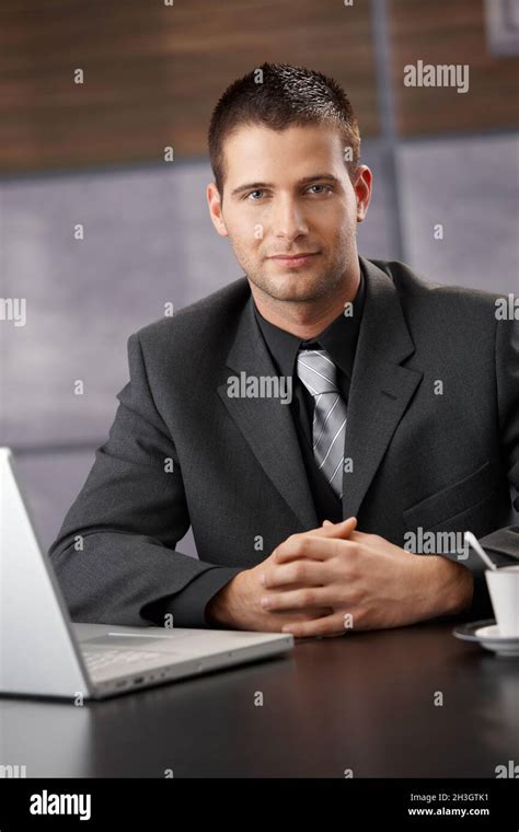 Man Sitting Alone Meeting Table High Resolution Stock Photography And