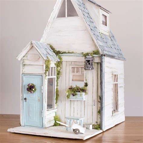 Dollhouse Ooak Miniature Cottage Shabby Chic Doll House Etsy
