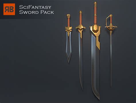 Scifantasy Sword Pack 3d 무기 Unity Asset Store