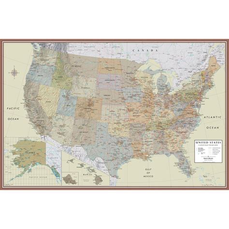 United States Decorator Wall Map Poster Swiftmaps
