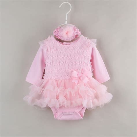 Ruffle Baby Party Dress For Newborn Girl Clothes Long Sleeve Princess