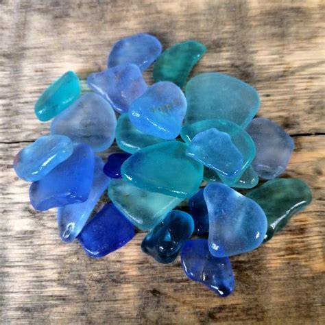 Blue Only Bulk Sea Glass Bulk Genuine Sea Glass Blue Etsy In 2021